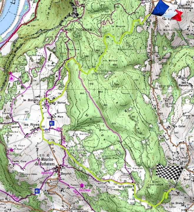 carte Mont Tournier